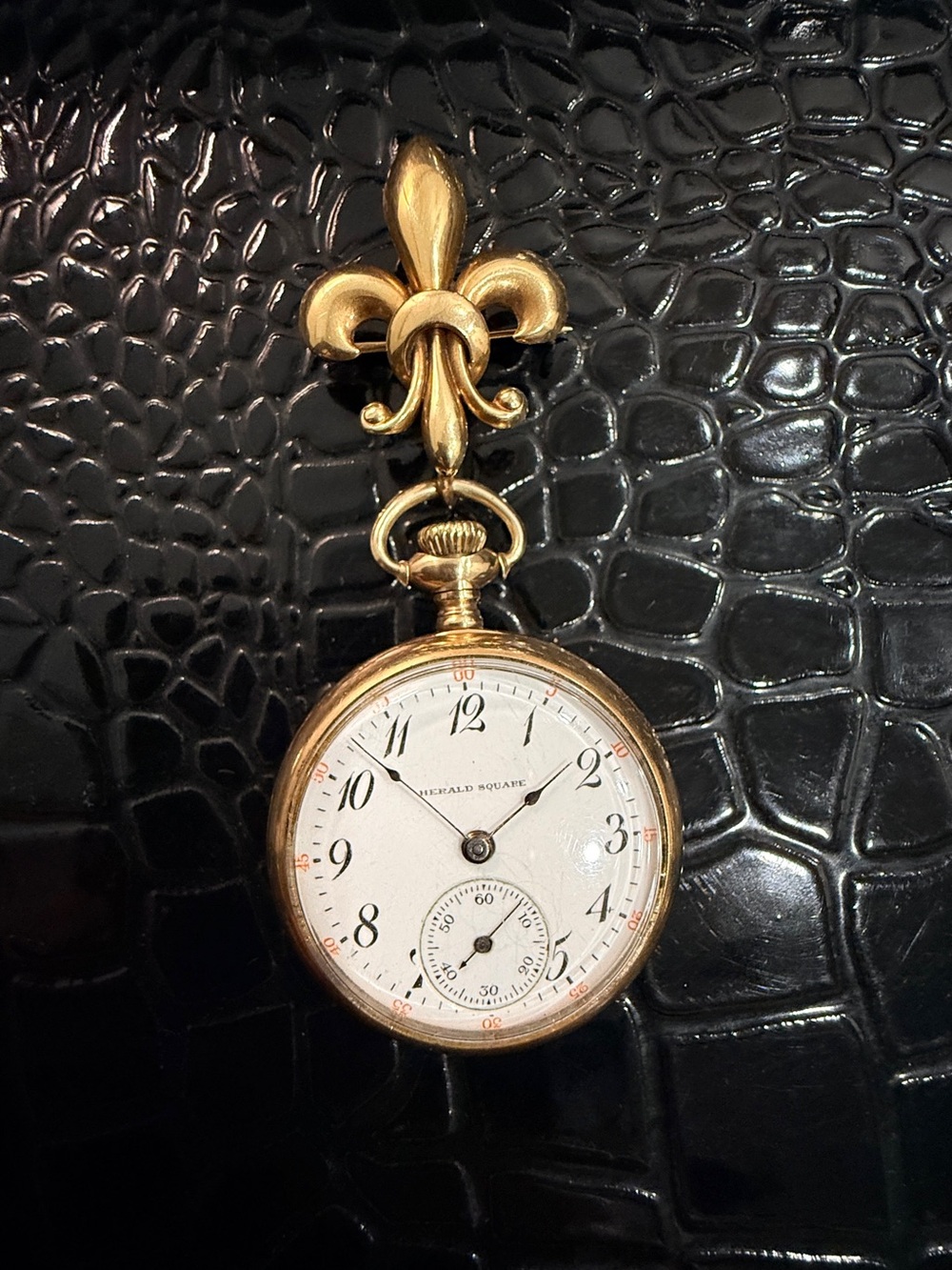 Antique solid 14k Pendant & GF Pocket Watch Illinois Watch Co.  1905 WORKS 29.9g